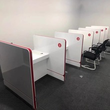 非现金柜台洽谈桌办公桌受理台国家电网柜台对公桌银行咨询签约桌