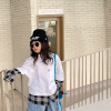 Cute girl 2022 Spring CUHK Mosaic lattice False two Long sleeve T-shirt children Korean Edition Base coat Cute girl 2022 Spring CUHK Mosaic lattice False two Long sleeve T-shirt children Korean Edition Base coat