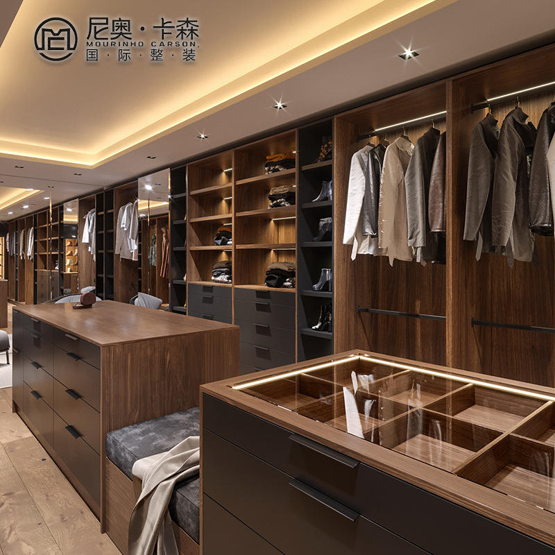 实木定制商铺展示柜样柜多材质e0全屋家具包工包料生产走入式衣柜