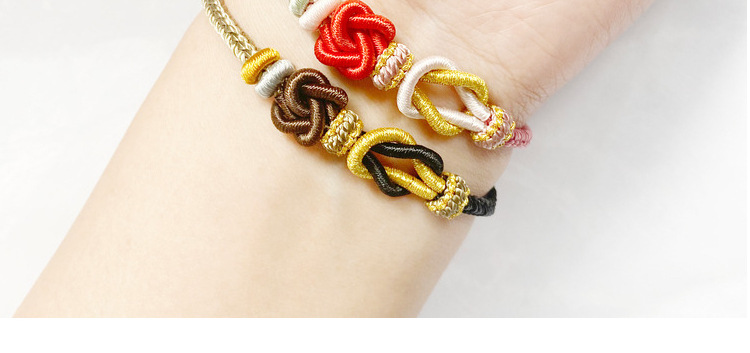 七夕情侣手绳手工编织文创创意编绳手链情人信物莫相离同心结手串