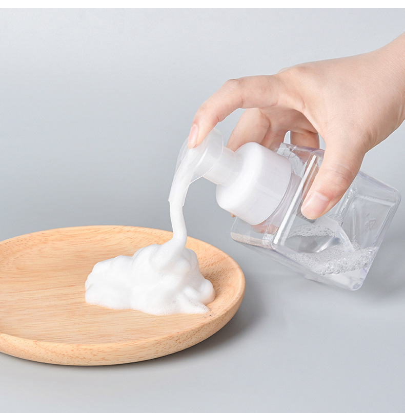 250ml四方petg慕斯起泡瓶 泡沫按压 洗手液瓶 化妆品分装 泡沫瓶