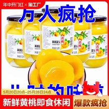黄桃罐头新鲜水果罐头什锦糖水即食休闲零食儿时水果捞瓶装桔子