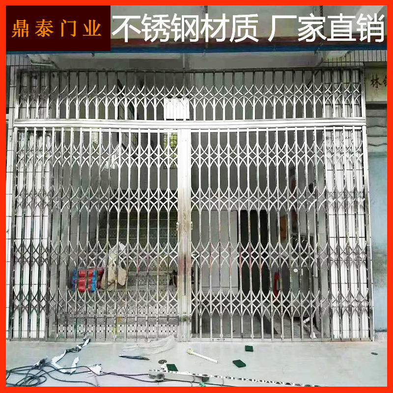 佛山不锈钢拉闸门防盗门农村推拉大门自建房门室外门乡村进户大门