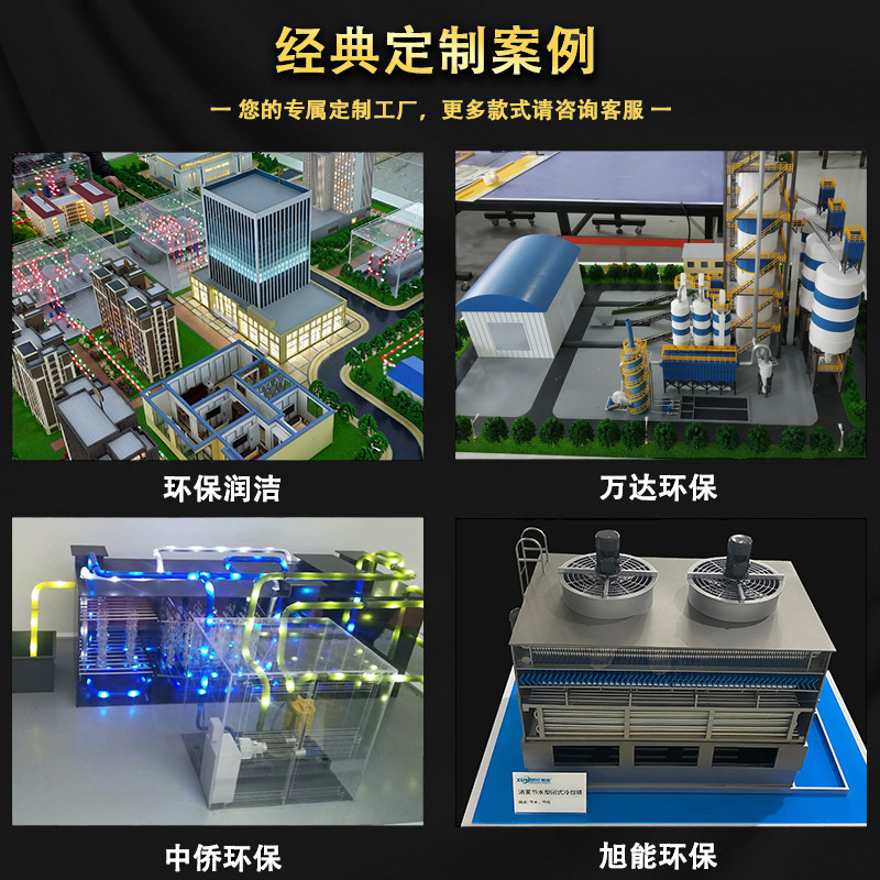 Industrial Energy Saving and Environmental Protection Model Exhibition Solid Waste Gas Treatment Equipment Model Environmental Protection Production Line Model
