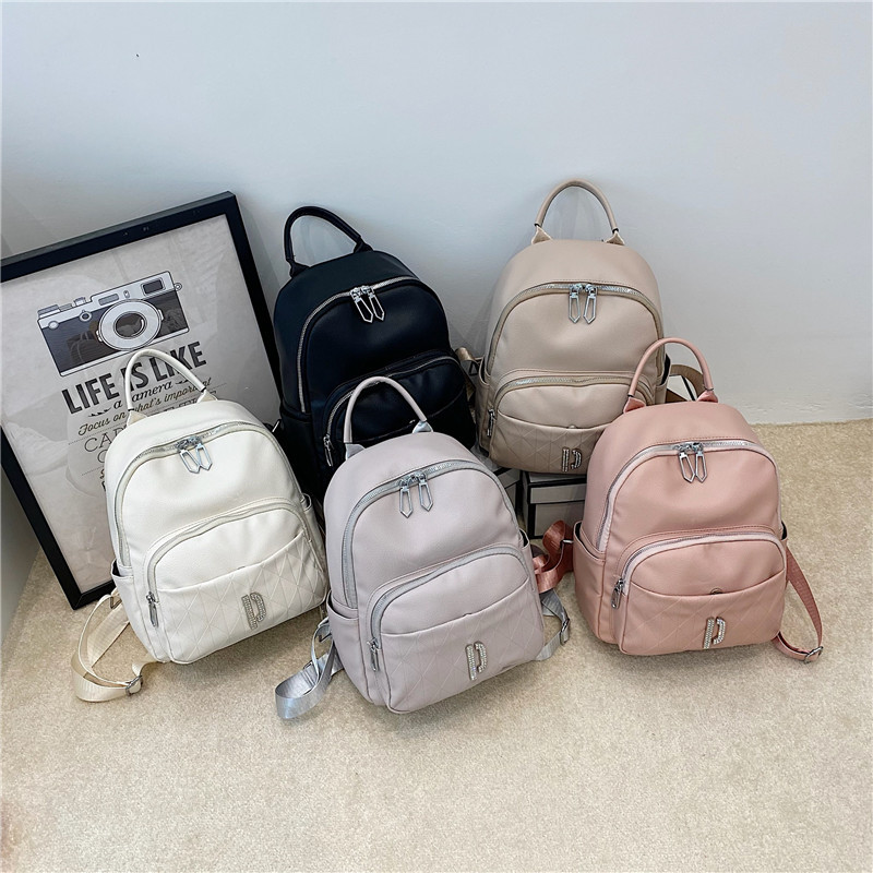 Casual High-Grade Backpack Women's New Trendy Fashion Soft Leather Travel Commuter Shopping Women's Backpack