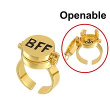 跨境热销BFF永远最好的朋友的礼物戒指ins风小众开口指环厂家直销