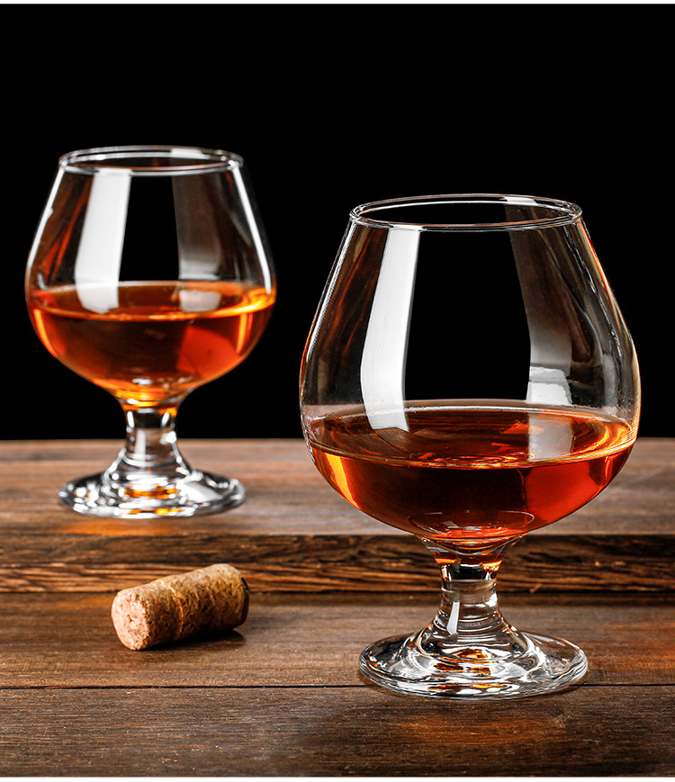 水晶玻璃洋酒杯 ktv酒吧白兰地杯红酒杯矮脚干邑杯威士忌杯家用