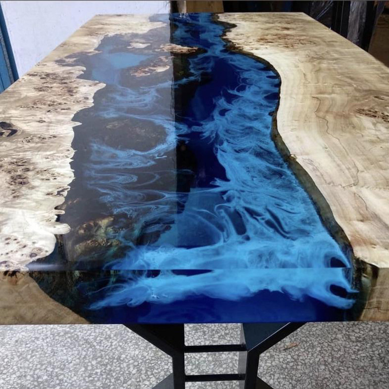 环氧树脂胶 河流桌面胶 河流桌水晶胶 ab胶 艺术桌ab胶 耐黄变