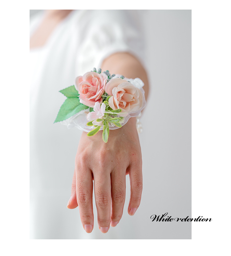 韩式婚庆活动庆典学校活动舞蹈新娘伴娘团姐妹花艺胸花手腕花