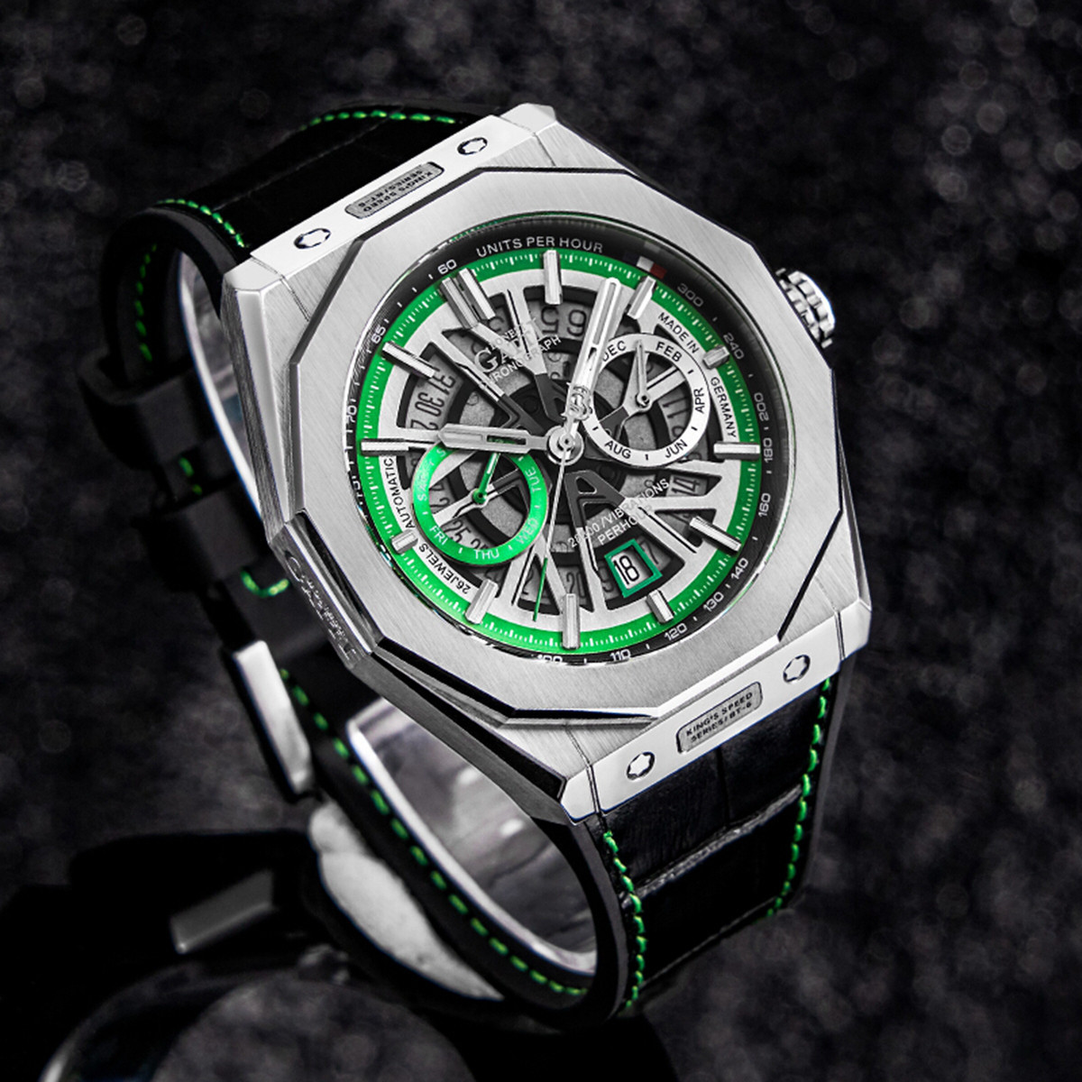 德国品牌布加迪手表炫酷时速表盘防水男士机械表批发跨境专供货源