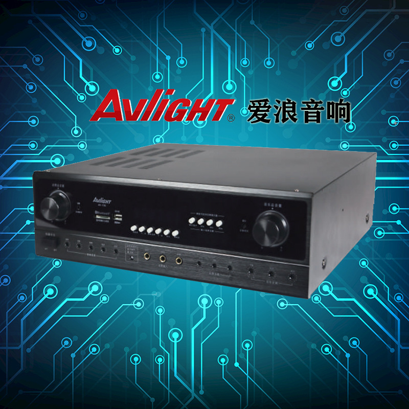 爱浪ak150 功放家庭娱乐k歌发烧级大功率合并式功放 蓝牙接收