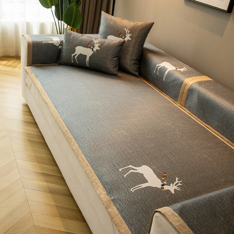 沙发软垫夏季沙发套罩欧式风格北欧沙发垫轻奢ins风榻榻米坐垫