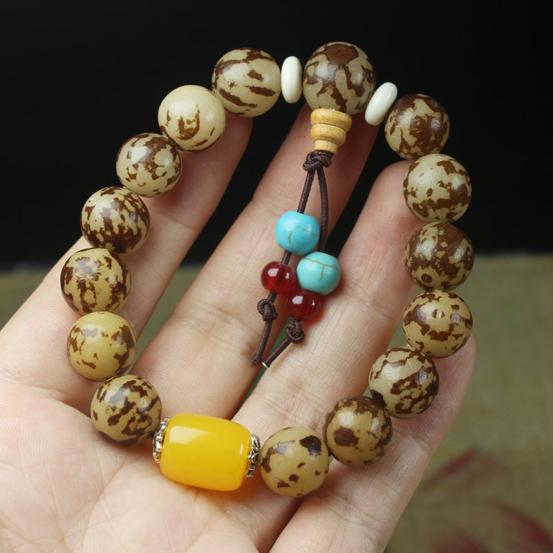 花根菩提手串12mm 菩提根菩提子佛珠念珠 赠品饰品批发