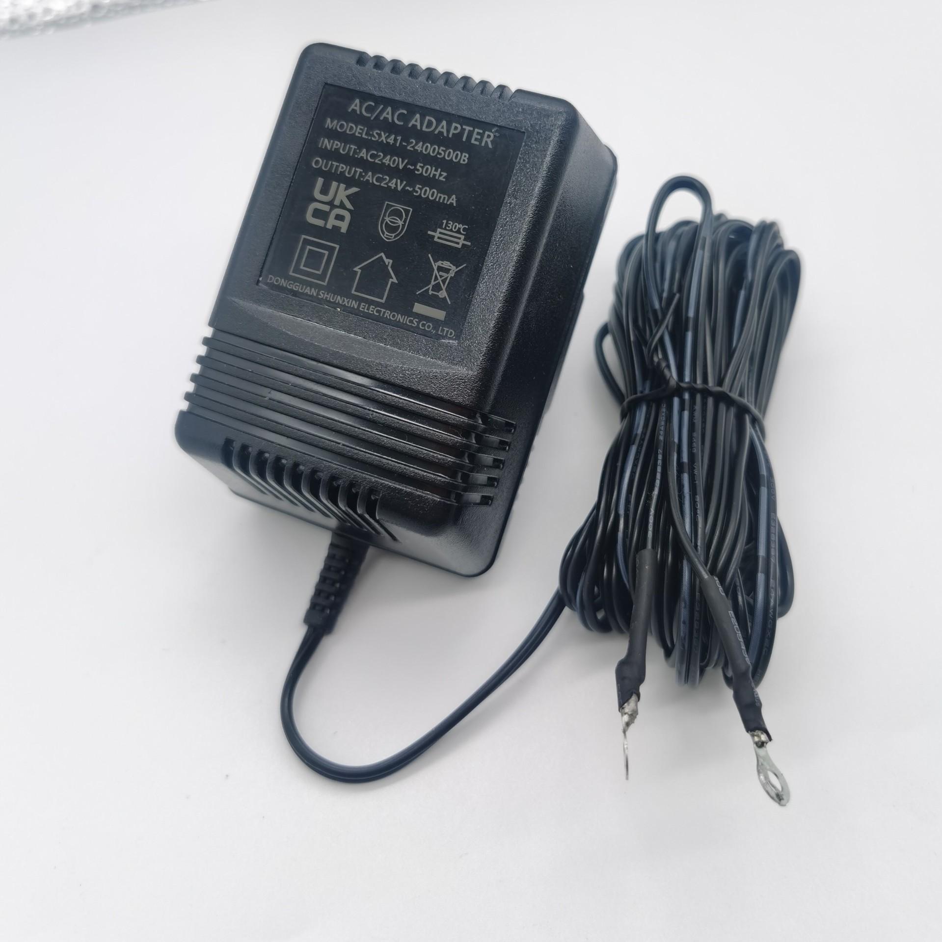 销售ac24v0.5a 英规线性适配器 uk可视门铃电源