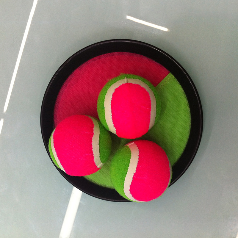 厂家批发粘粑球拍吸盘粘球 抛接球吸盘球 儿童亲子玩具粘粑球