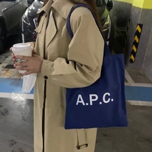 日本韩国APC Tote bag单肩包手提包购物袋手提袋托特大容量便当袋