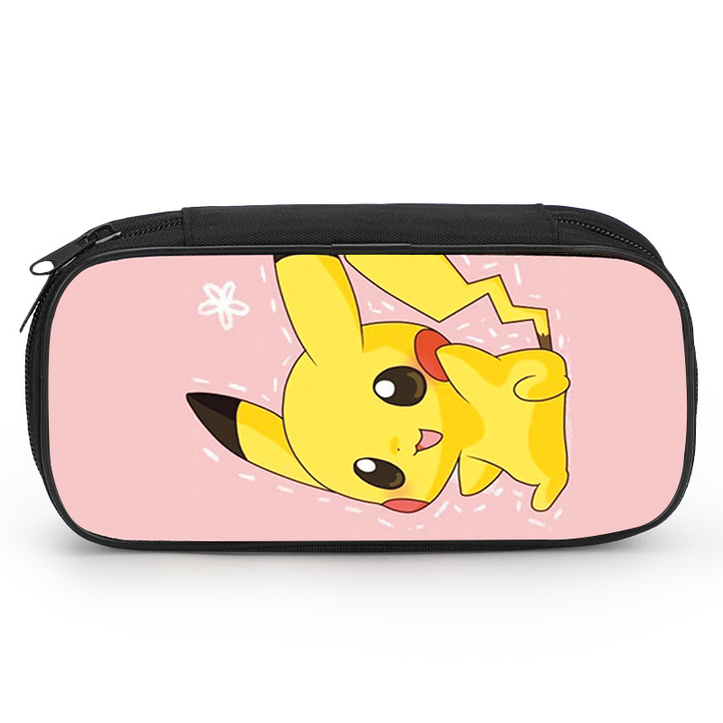 一件代发皮卡丘笔袋男宠物小精灵大容量小学生文具铅笔盒网红创意