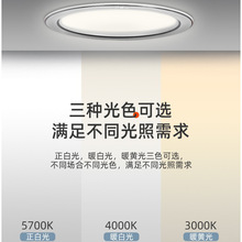 01CL批发佛山照明LED筒灯嵌入式家用天花灯孔灯开孔7.5/9公分10cm