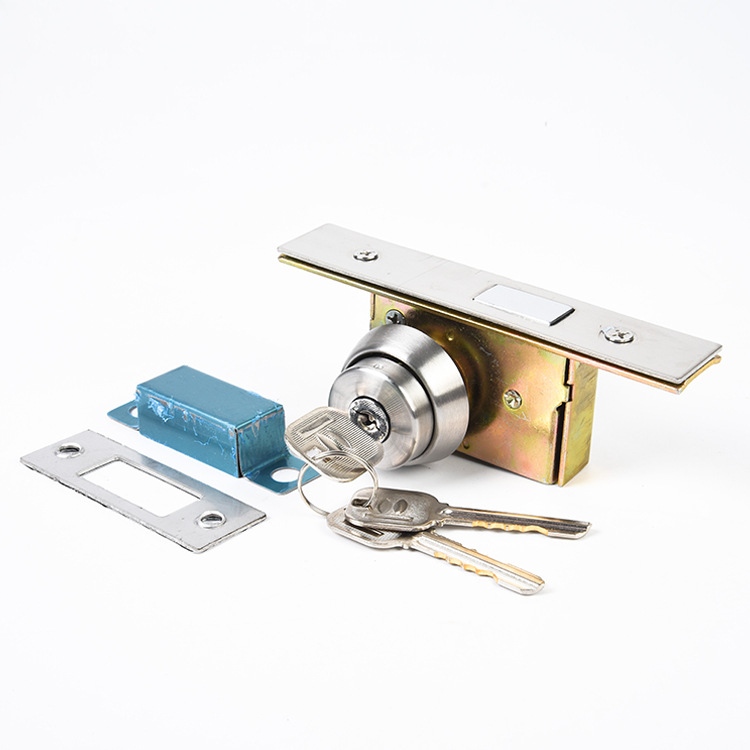 佳固301有框门锁不锈钢平头锁大门地锁有框玻璃门锁地锁厂家批发