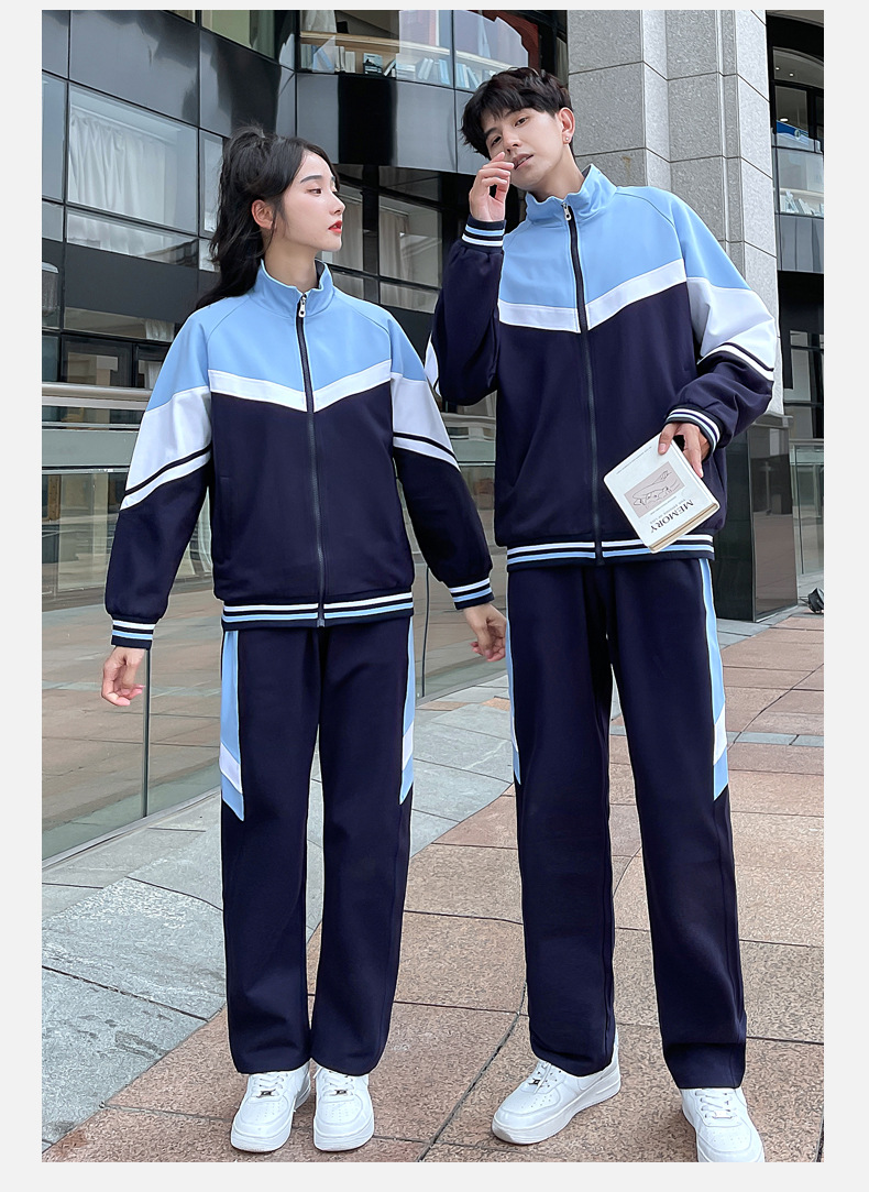 春秋校服套装中学生学院风初中生高中生毕业季运动会班服外套潮