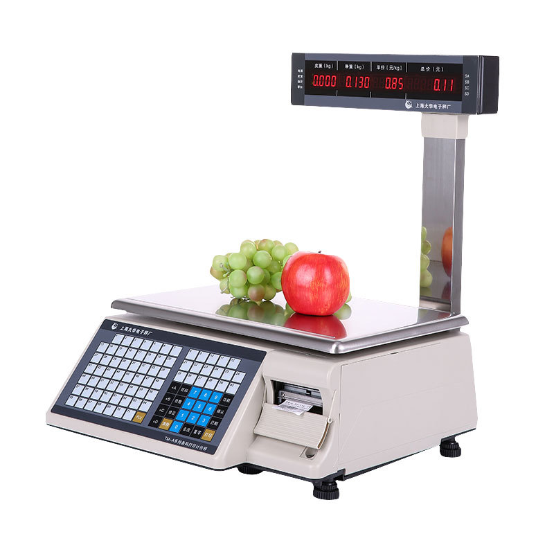 大华上海条码秤收银称计价秤电子称标签打印秤tm-h sy-a tm-a acs