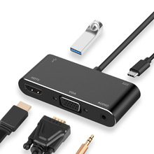 五合一Type-c转hdmi 扩展坞macbook 笔记本扩展坞usb-c hub集线器