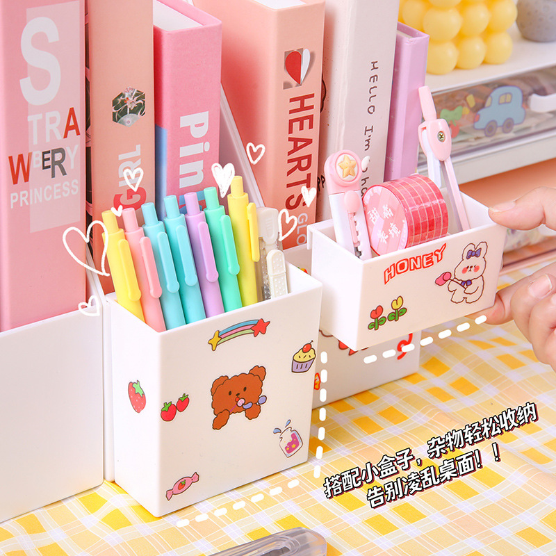 Simple Style Book Stand Storage Rack Desktop Storage Box Student Book Book Shelf Office File Book Organizing Rack