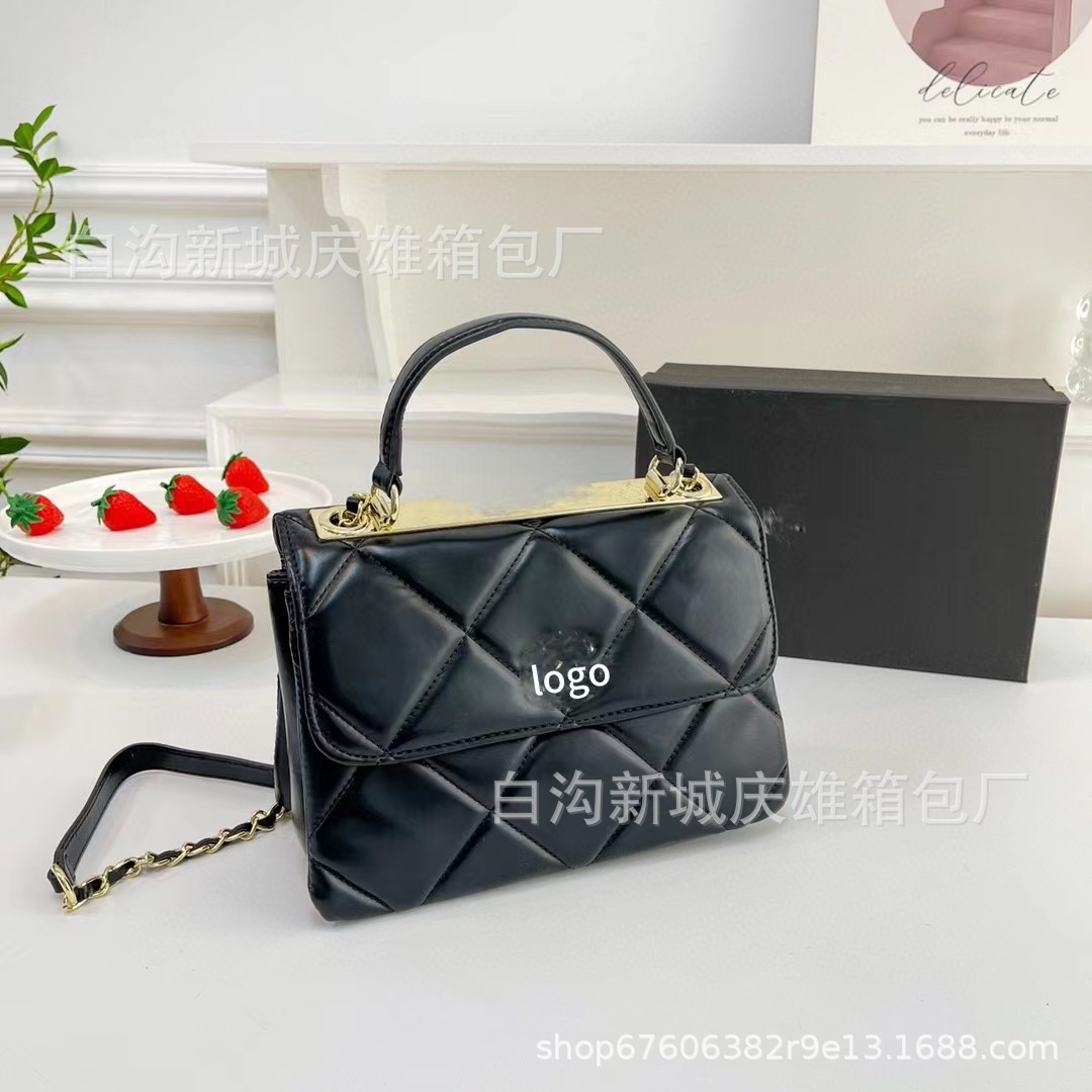 2023 New Kafuu Medium Bag Women's Personality Lipstick Pack Western Style Internet Celebrity Chain Bag Shoulder Crossbody Box Bag