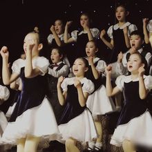 六一儿童演出服中小学生大合唱团诗歌朗诵服装男女童礼服舞蹈表演