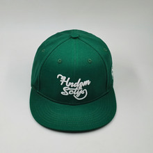 绿色绣花全封平沿帽logo可定制颜色可自选潮流嘻哈时尚小众运动风