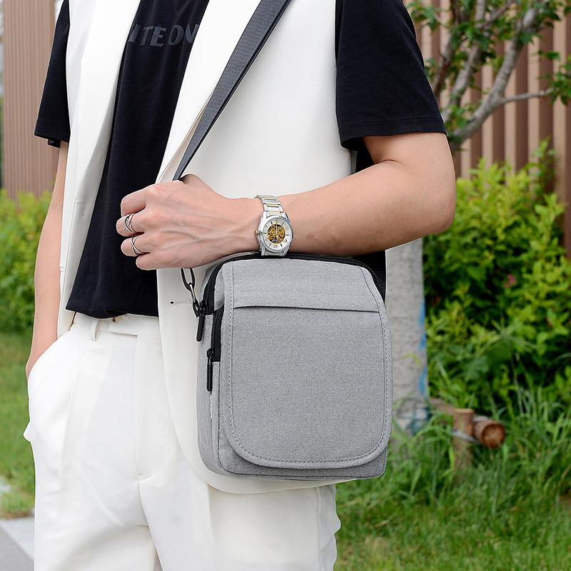 Men's Bag New Large-Capacity Crossbody Bag Business Thickening Multilayer One Shoulder Bag Wear-Resistant Men's Single-Shoulder Backpack Amazon