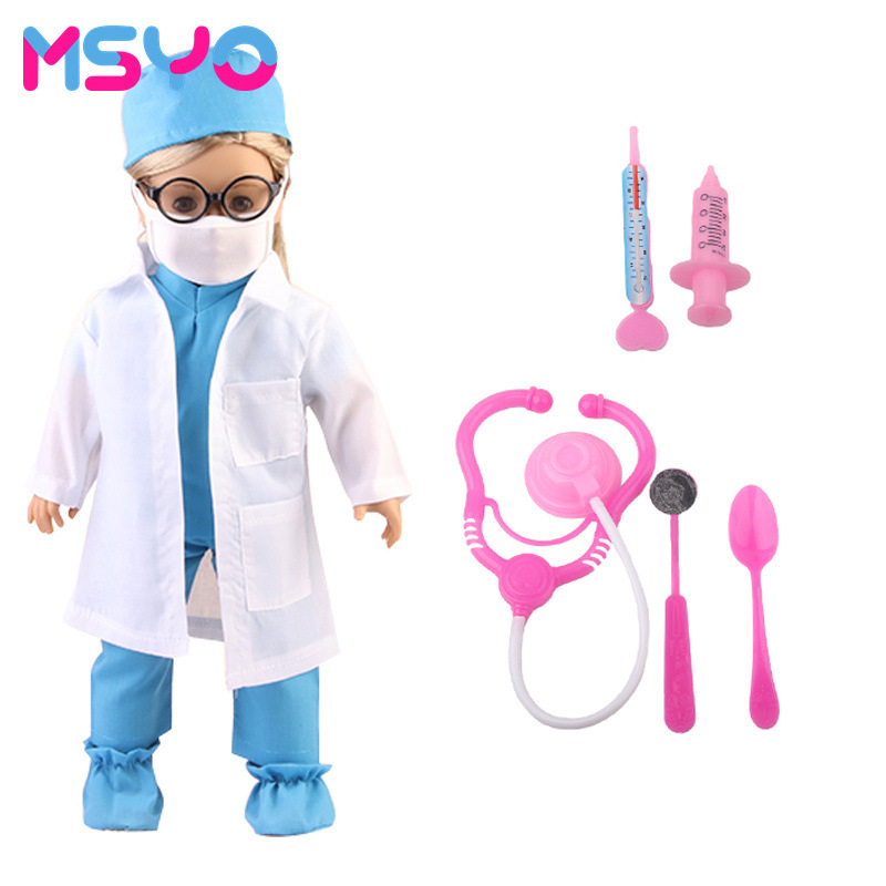 18寸美国女孩娃娃套装 护士节套装 儿童过家家玩具 医生护士扮演