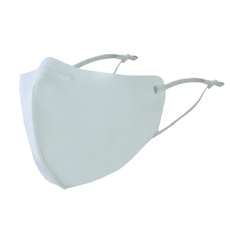 明星冷感冰丝棉口罩黑色口罩防晒可调节成人防尘冰丝口罩布口罩