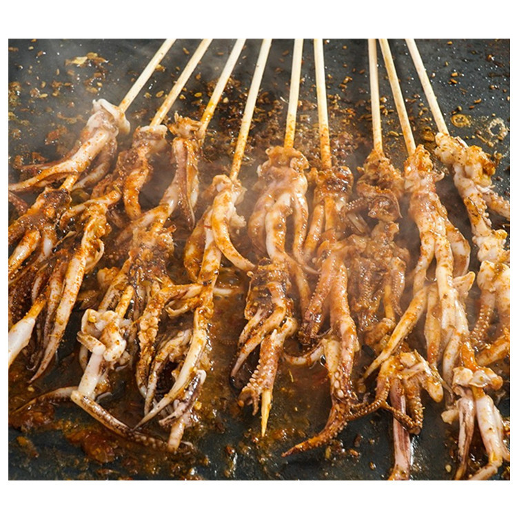 圣丰源鱿鱼须串 鱿鱼串烧烤铁板食材油炸约17串一袋冷冻鱿鱼串