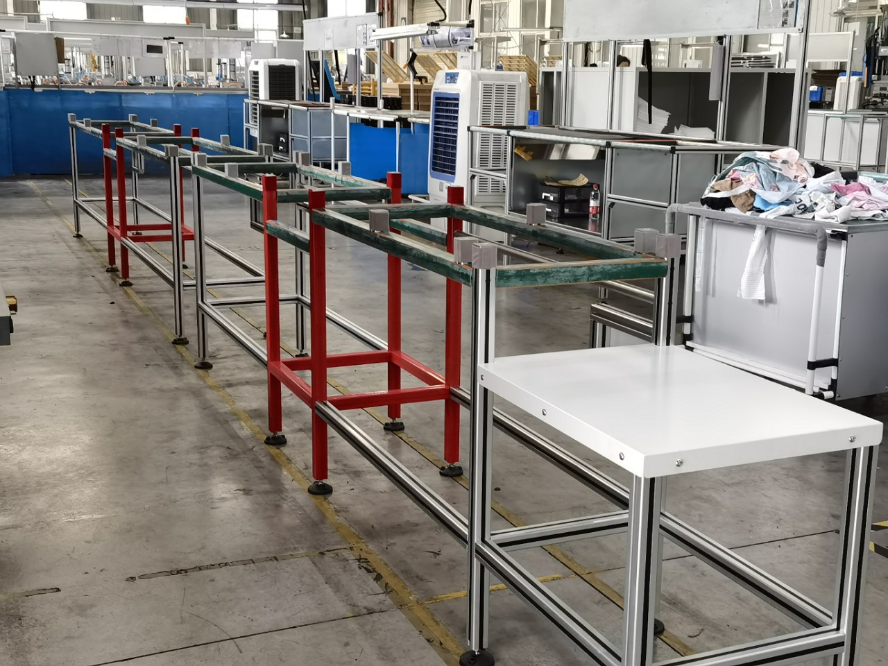 成都龙泉驿汽车工业铝型材 汽车内饰密压条工装架 线束设备产线