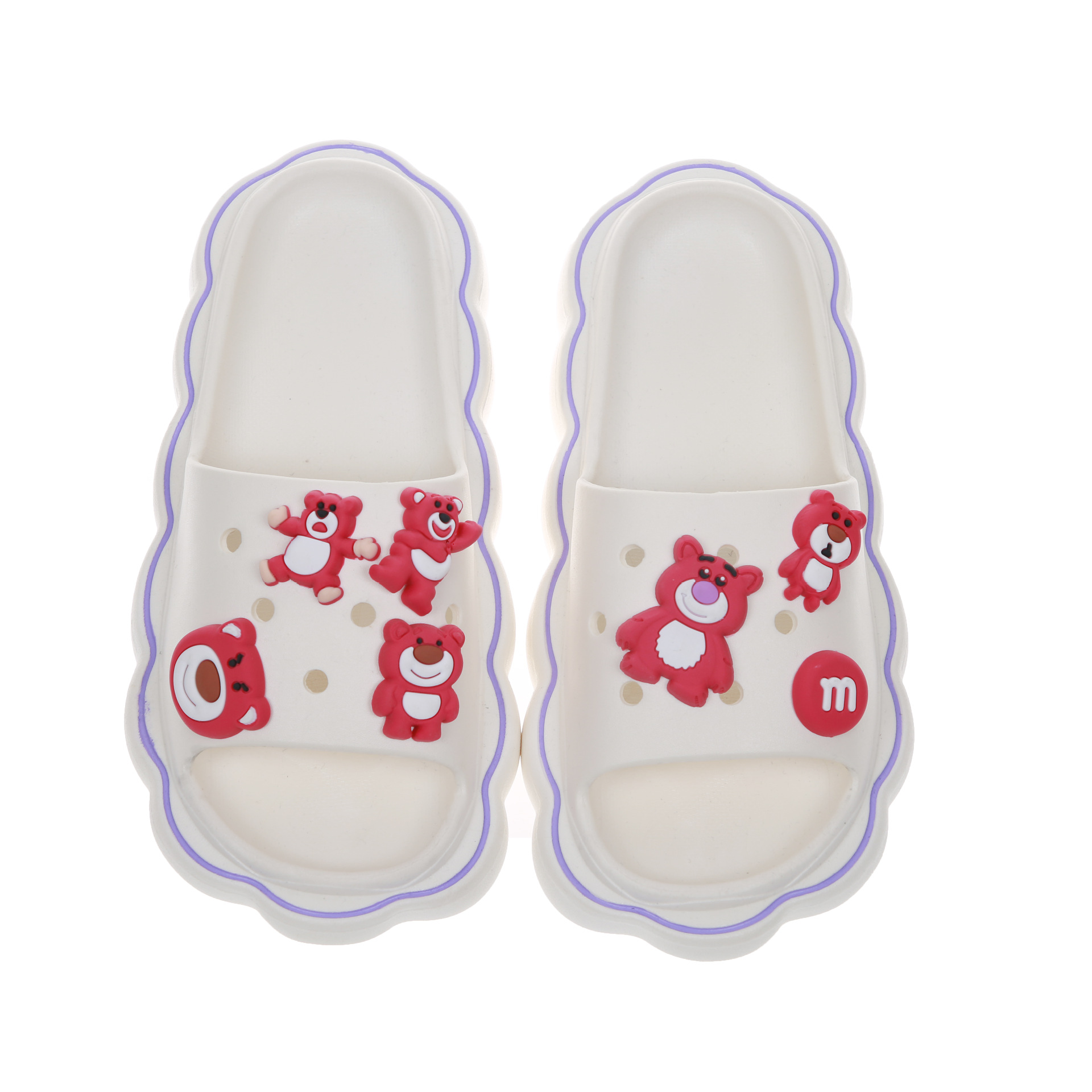 草莓熊拖鞋女踩屎感宿舍防滑居家室内卡通夏季外穿可爱仙女凉拖鞋