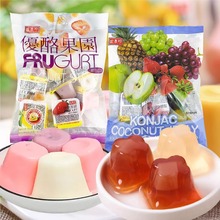 台湾盛香珍蒟蒻椰果优酪果园果冻330g综合4种水果味果汁休闲零食