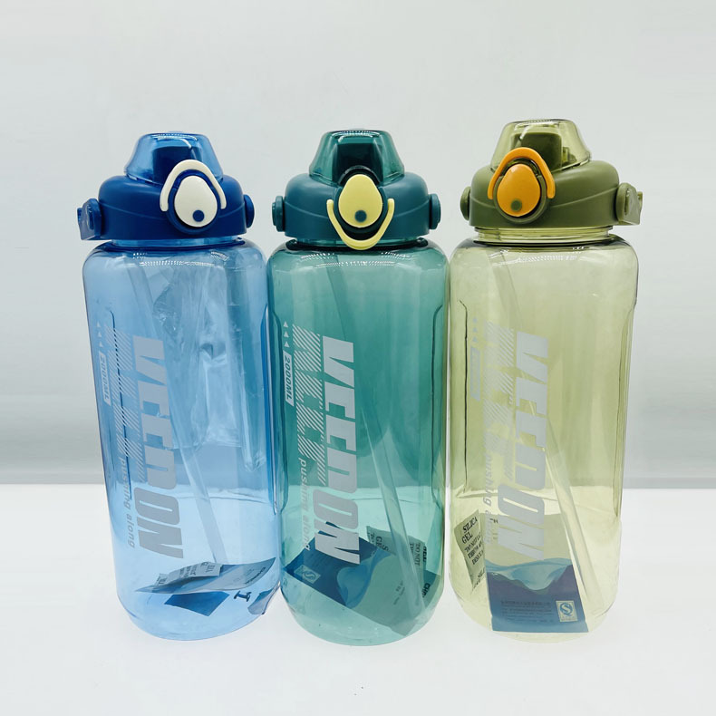 Tianyi New Sports Fitness Straw Sports Bottle Large Capacity 2000ml Portable Water Cup Male Kettle Water Bottle