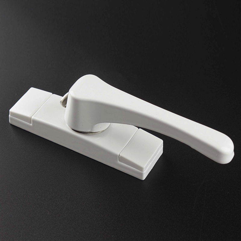 厂家供应铝合金塑钢门窗月牙锁推拉窗户锁扣儿童保险月牙锁