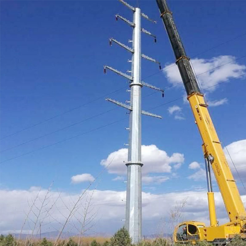 定制变电站架构线钢管电力钢管工厂电力钢管杆电力输送架线钢杆