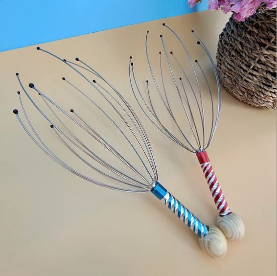 灵魂抓取器头部按摩爪经络疏通八爪鱼抓头八瓜鱼提取头疗工具通用