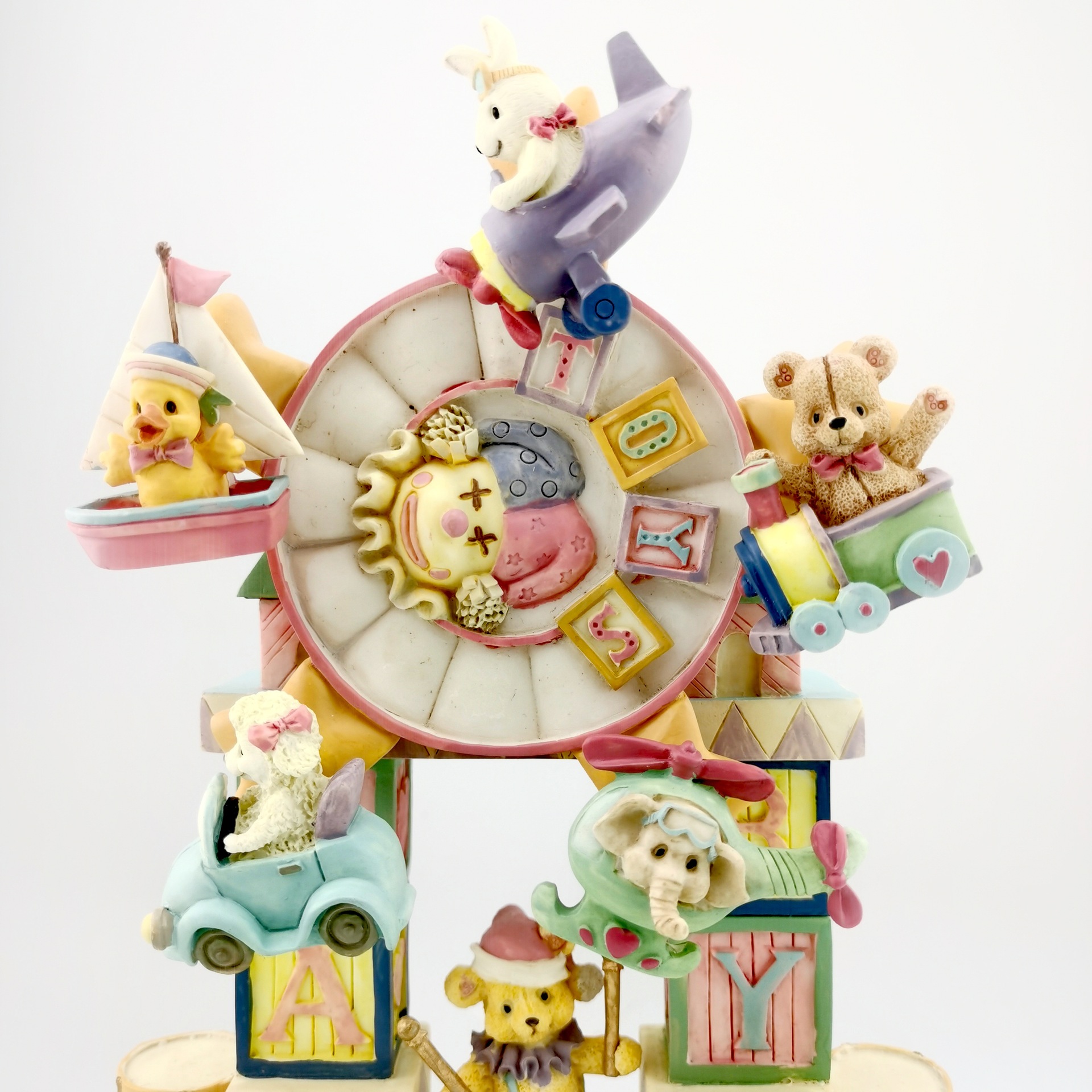 可爱卡通旋转音乐盒摩天轮八音盒礼物送朋友同学儿童树脂摆件礼品