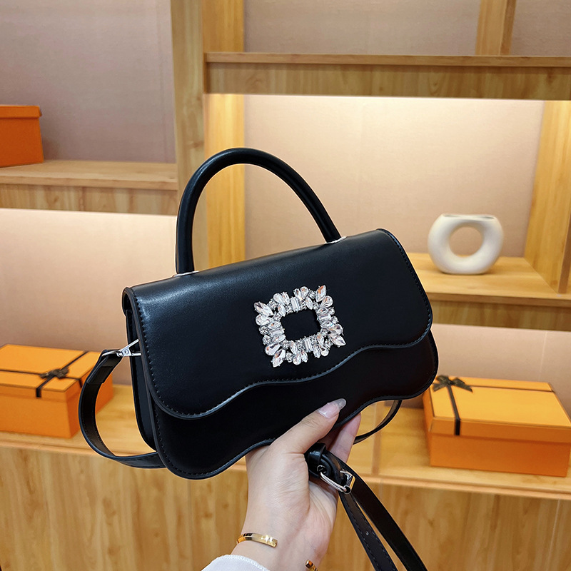 Bags Women's Bag 2023 New High-Grade Versatile Diamond Bag Socialite Small Square Bag Cross-Border Hot High Quality Crossbody Bag