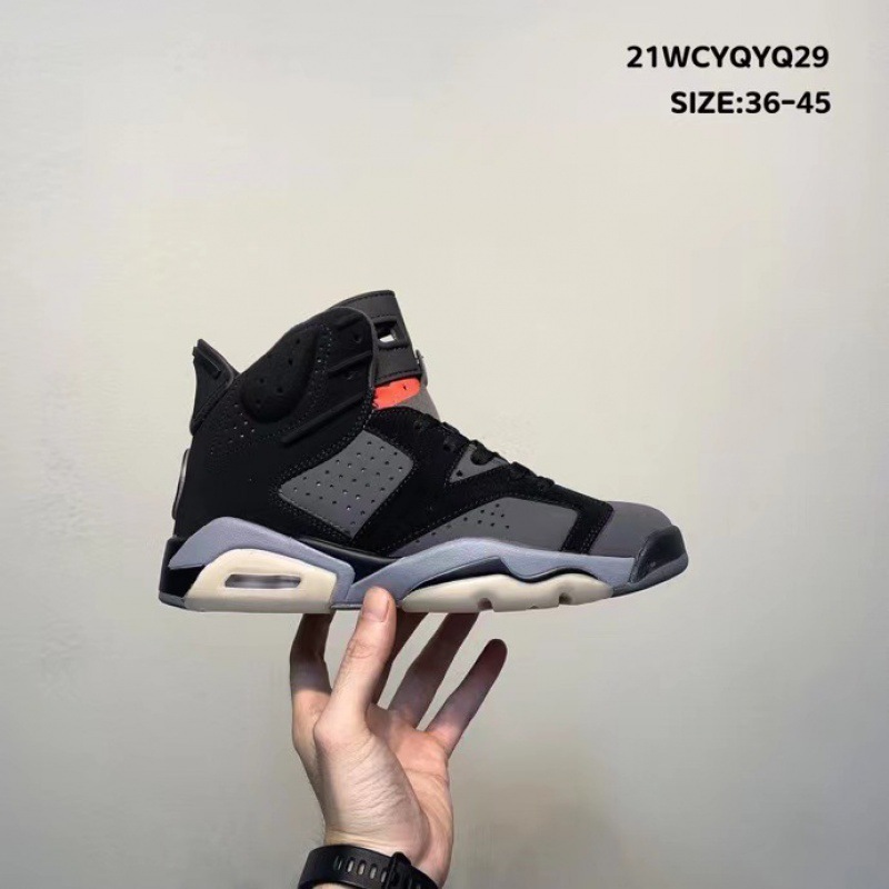 耐尅官男鞋正品aj6女鞋ts联名兔八哥限定大巴黎手稿乔6一件代发