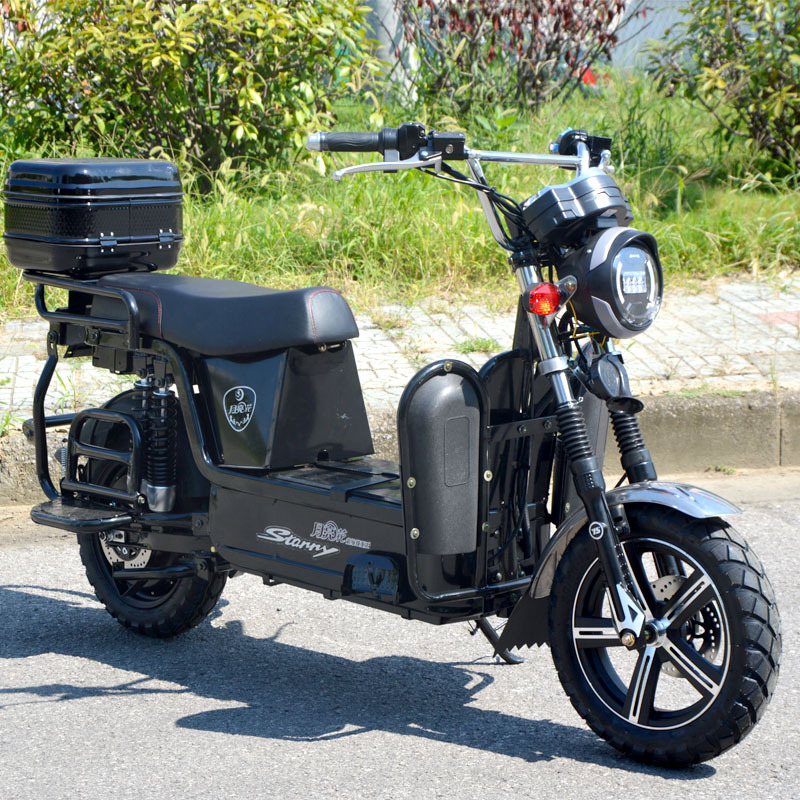 载人拉客电动摩托车60v72v载重王大力神两轮拉货外卖长跑王电瓶车