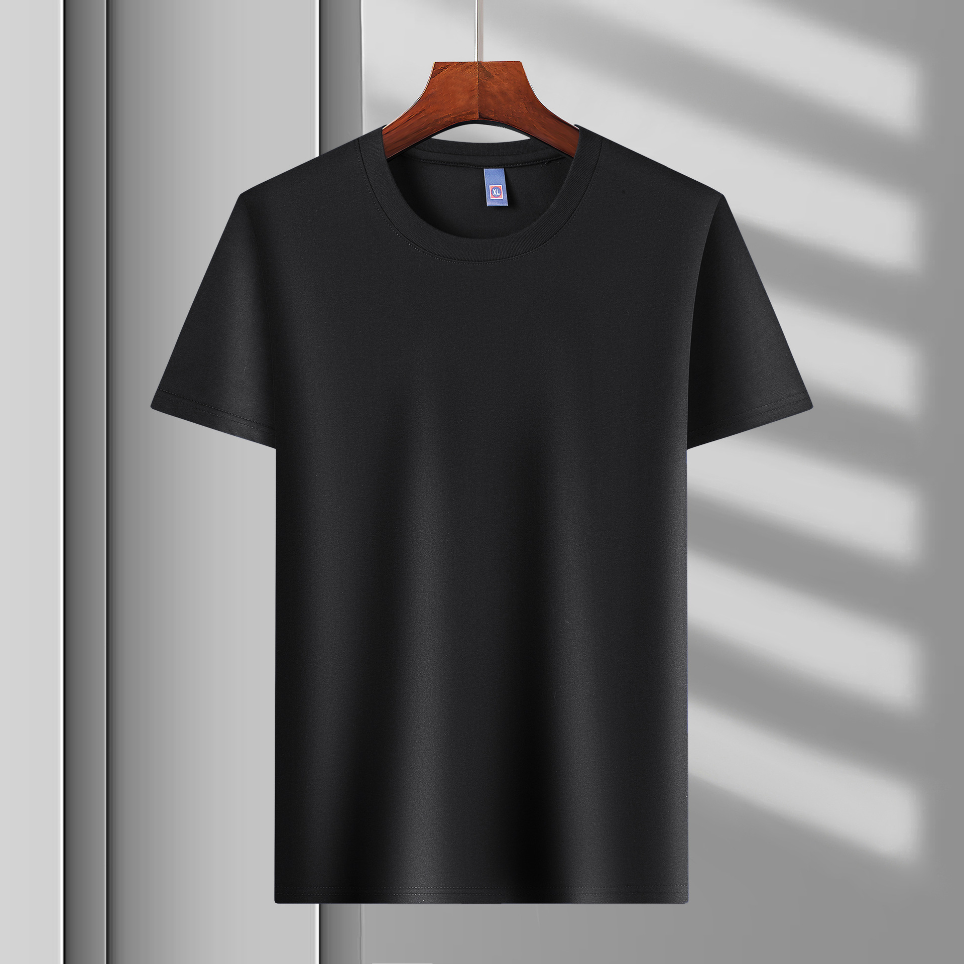 夏季圆领纯色棉短袖多色修身男上衣韩版t恤白色黑色半袖打底衫男