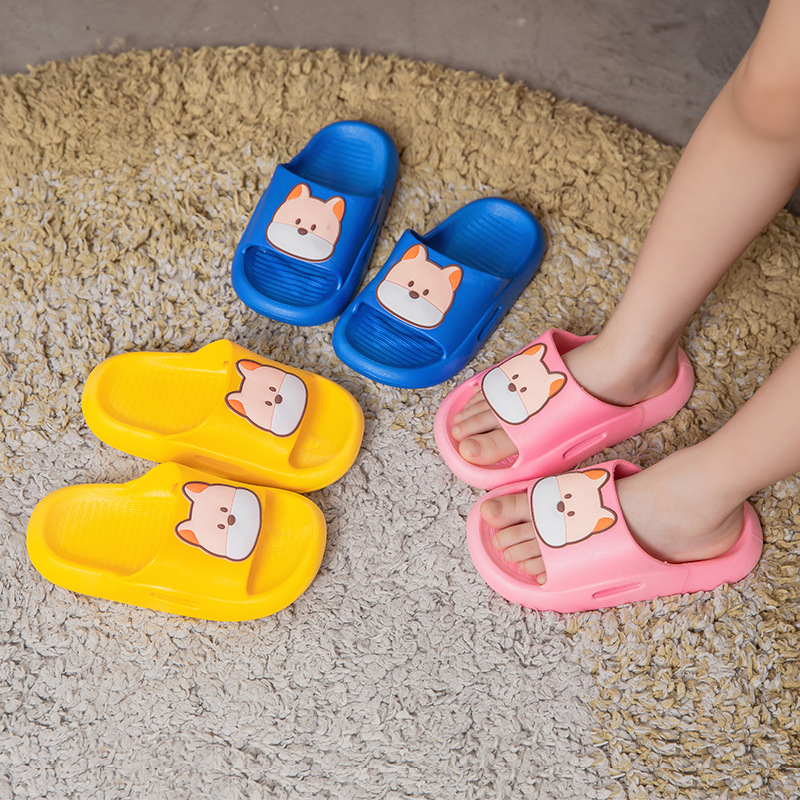 Children's Slippers Boys and Girls Cartoon Cute Indoor and Outdoor Bath Non-Slip Soft Bottom Children's Sandals One Piece Dropshipping