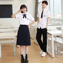 台湾校服套装附中学生jk制服白衬衫风琴褶高中学院风毕业班服秋季