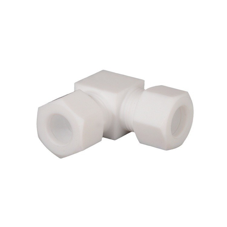 PTFE聚四氟乙烯特氟龙公制管3mm-38mm卡套弯通接头ROKE