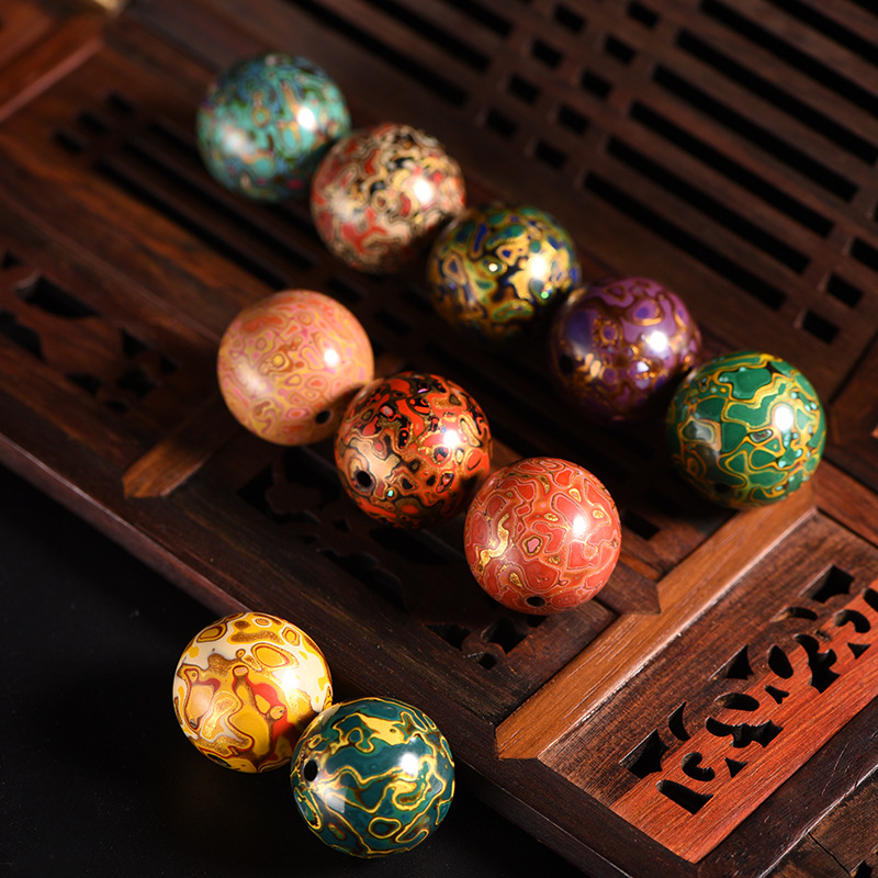 大漆珠单珠散珠福州大漆螺钿蛋壳风礼品佛珠饰品非遗手工艺-阿里巴巴